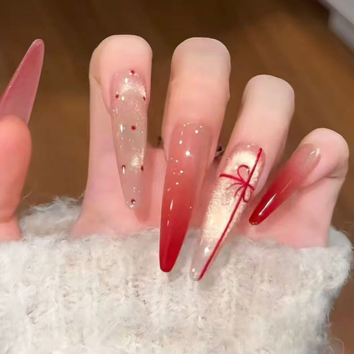 Artistic Long Stiletto Nail Enhancements Kalsten