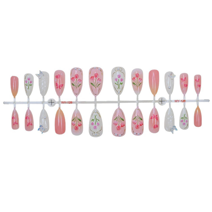 Floral-Embellished Press-On Nail Collection Kalsten
