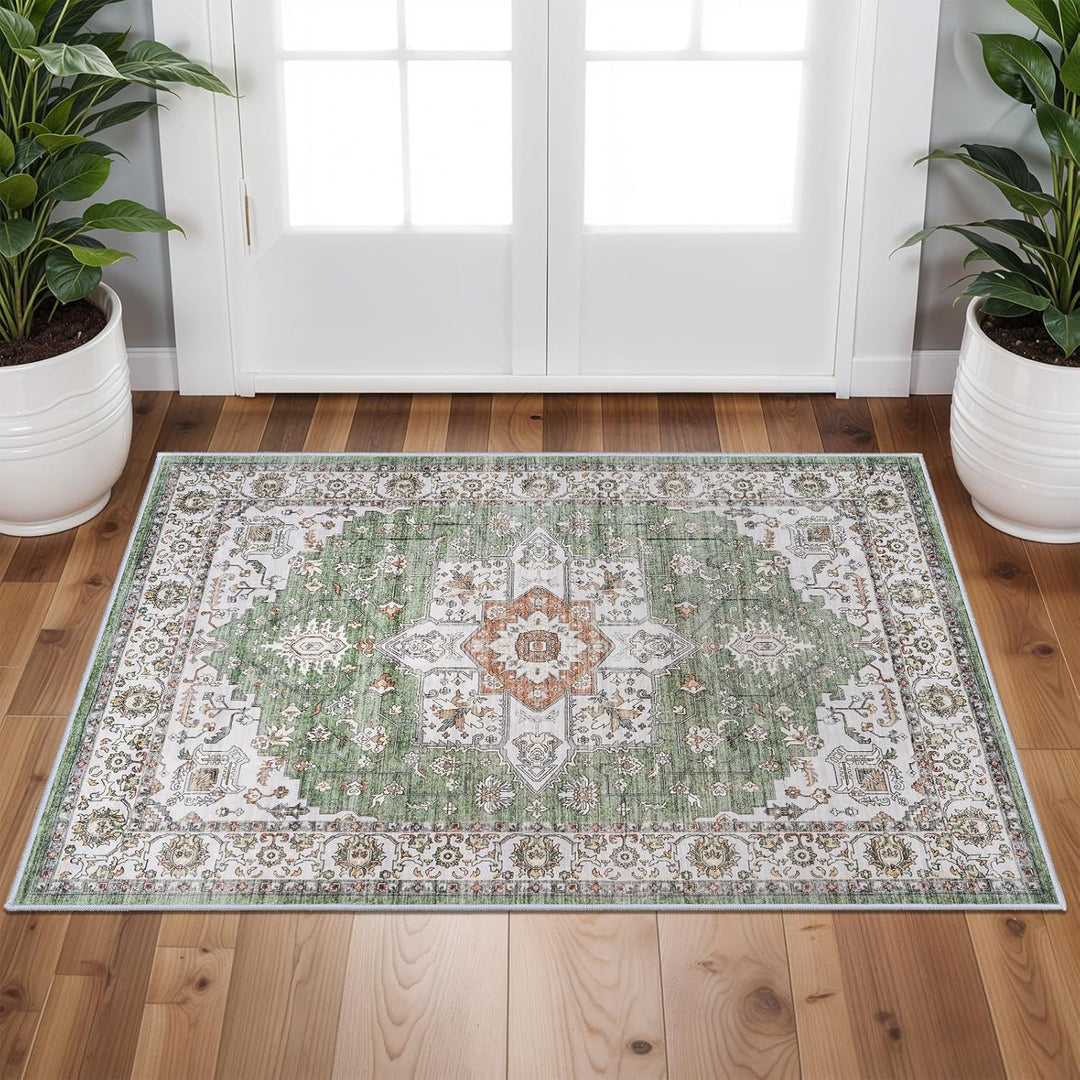 Vintage-inspired Bohemian rug