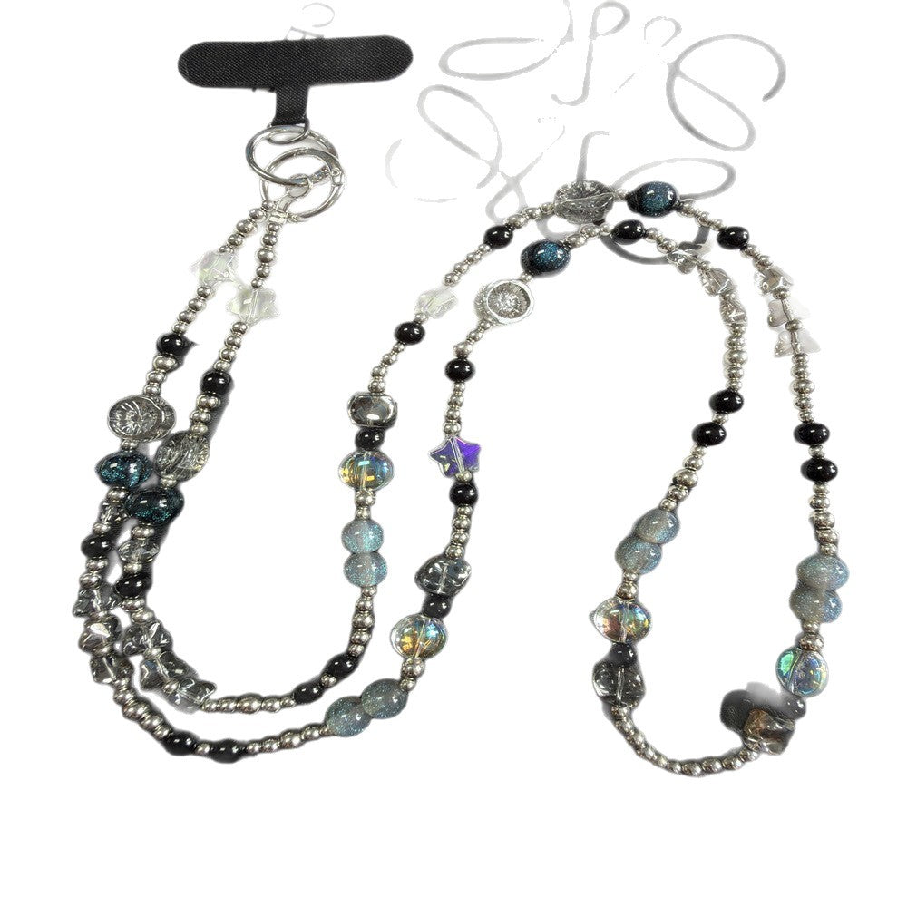 Multi-Strand Beaded Necklace with Charms Kalsten