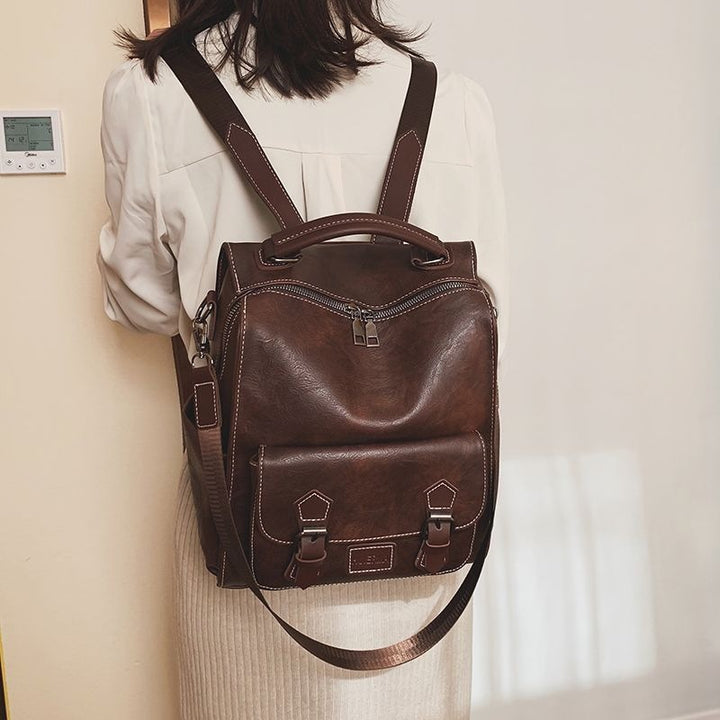 Multi-Functional Leather Backpack Kalsten