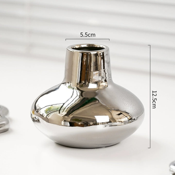 Modern Metallic Ceramic Vase