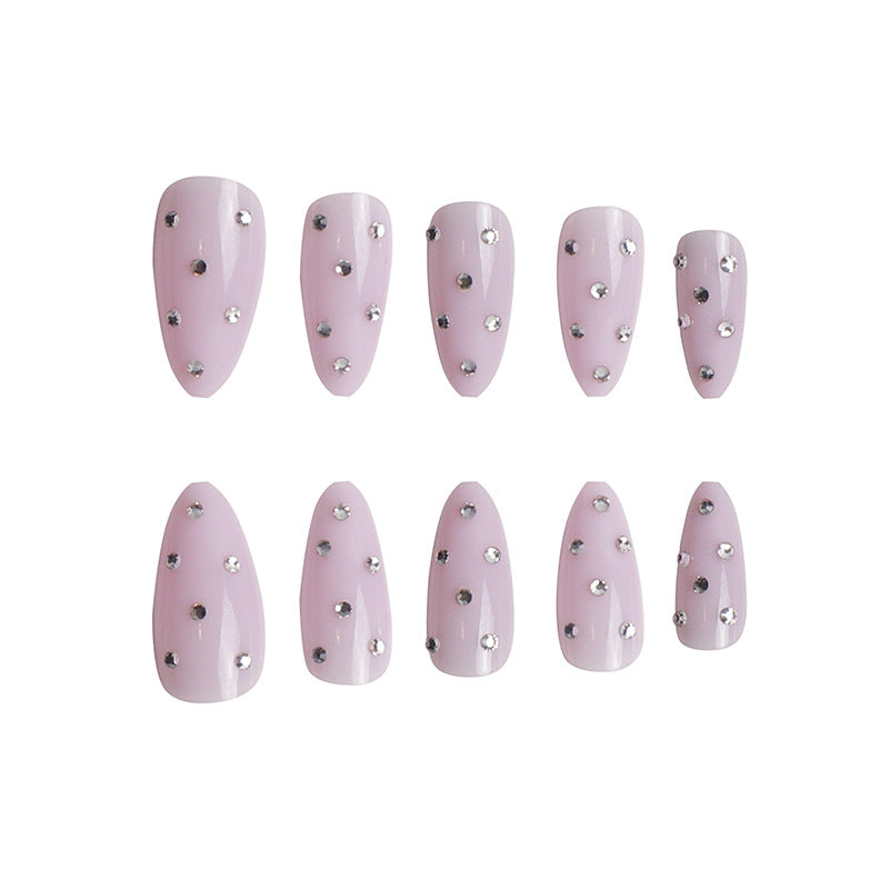 Elegant Glittery Press-On Nail Set Kalsten