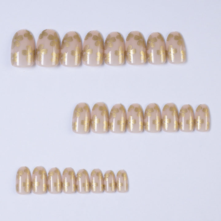 Artificial nails with elegant floral pattern Kalsten