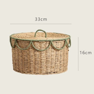 Handcrafted Vintage-Style Storage Basket Kalsten