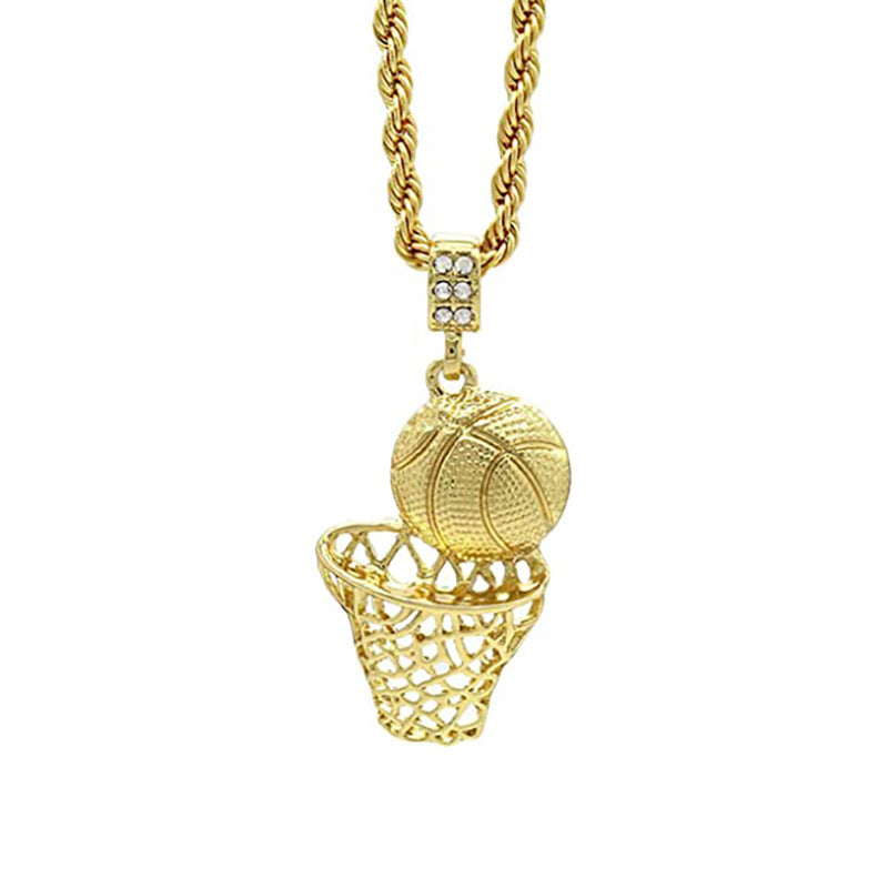 Basketball-Themed Pendant Necklace Kalsten