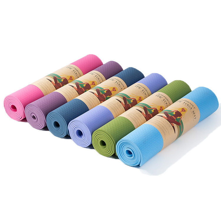Non-slip fitness yoga mat with double cushioning Kalsten