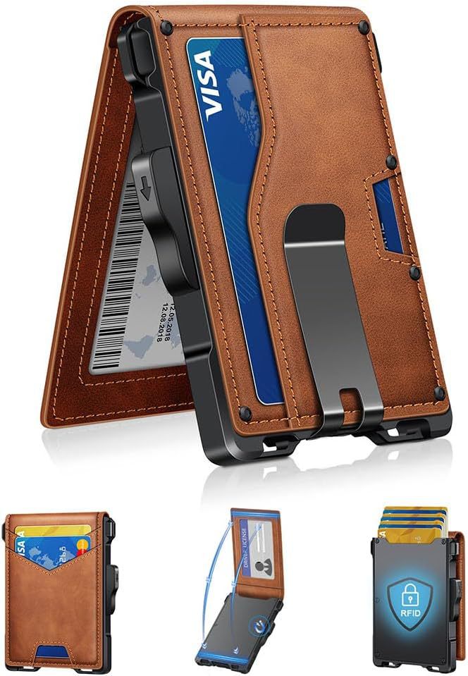 Ultra-Slim RFID-Blocking Cardholder Wallet Kalsten