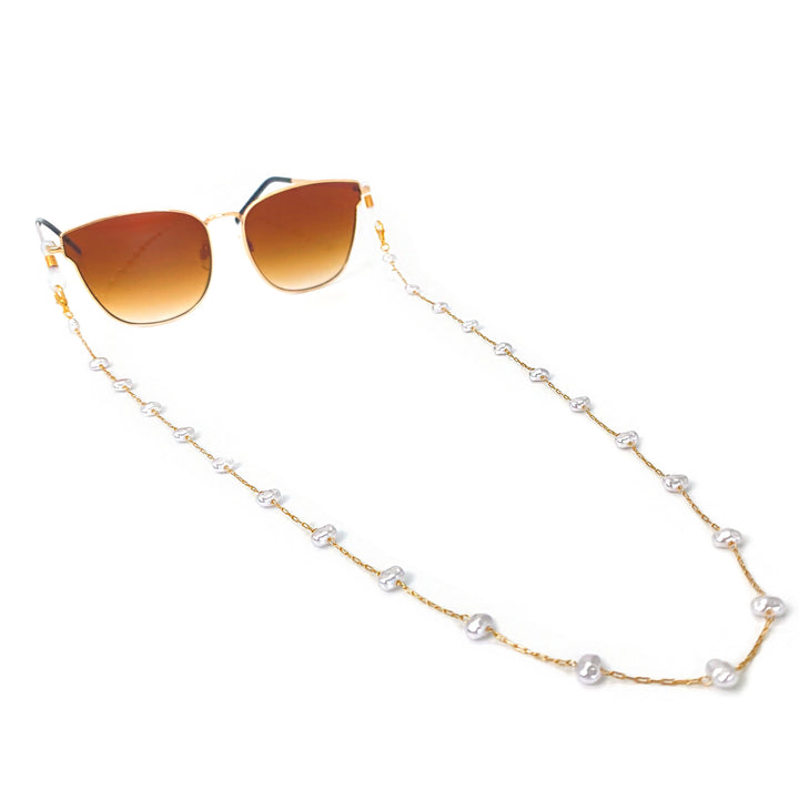 Pearl-Accented Eyewear Chain Kalsten