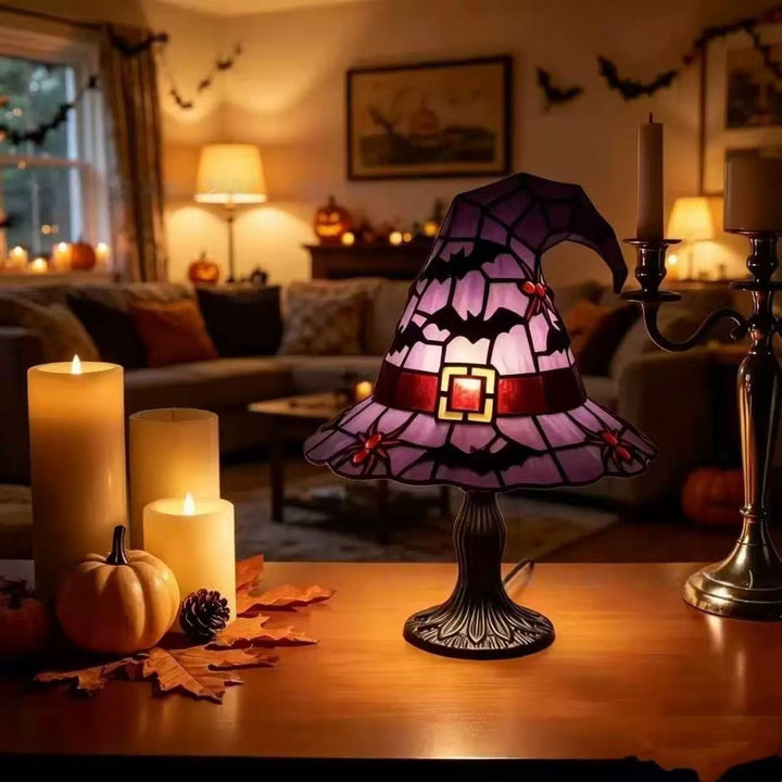 Halloween-Themed Witch Hat Table Lamp Kalsten