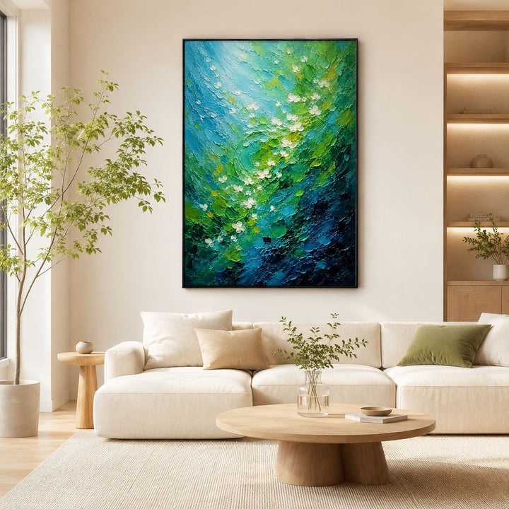 Decorative Floral Swirl Canvas Artwork