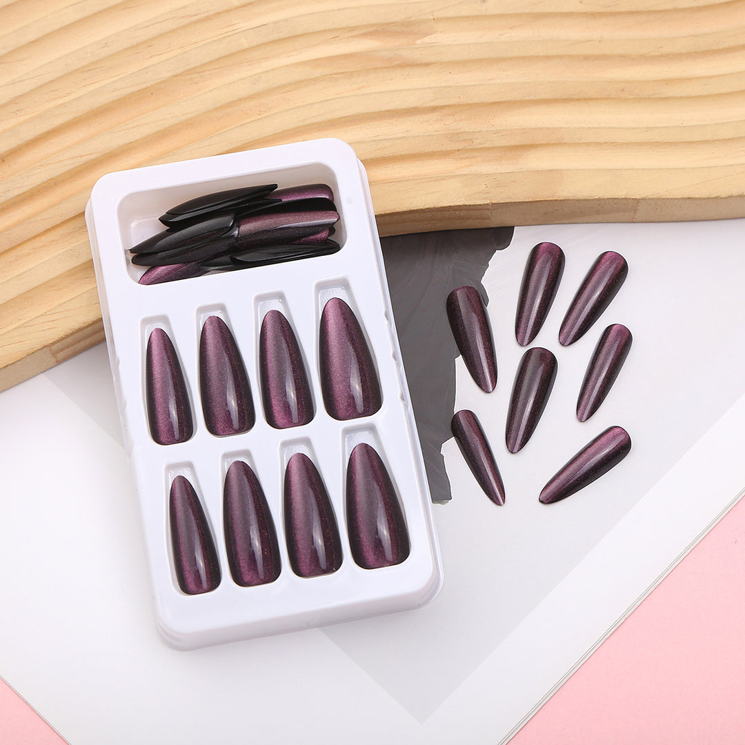 Premium Stiletto Press-On Nail Set with Reflective Finish Kalsten