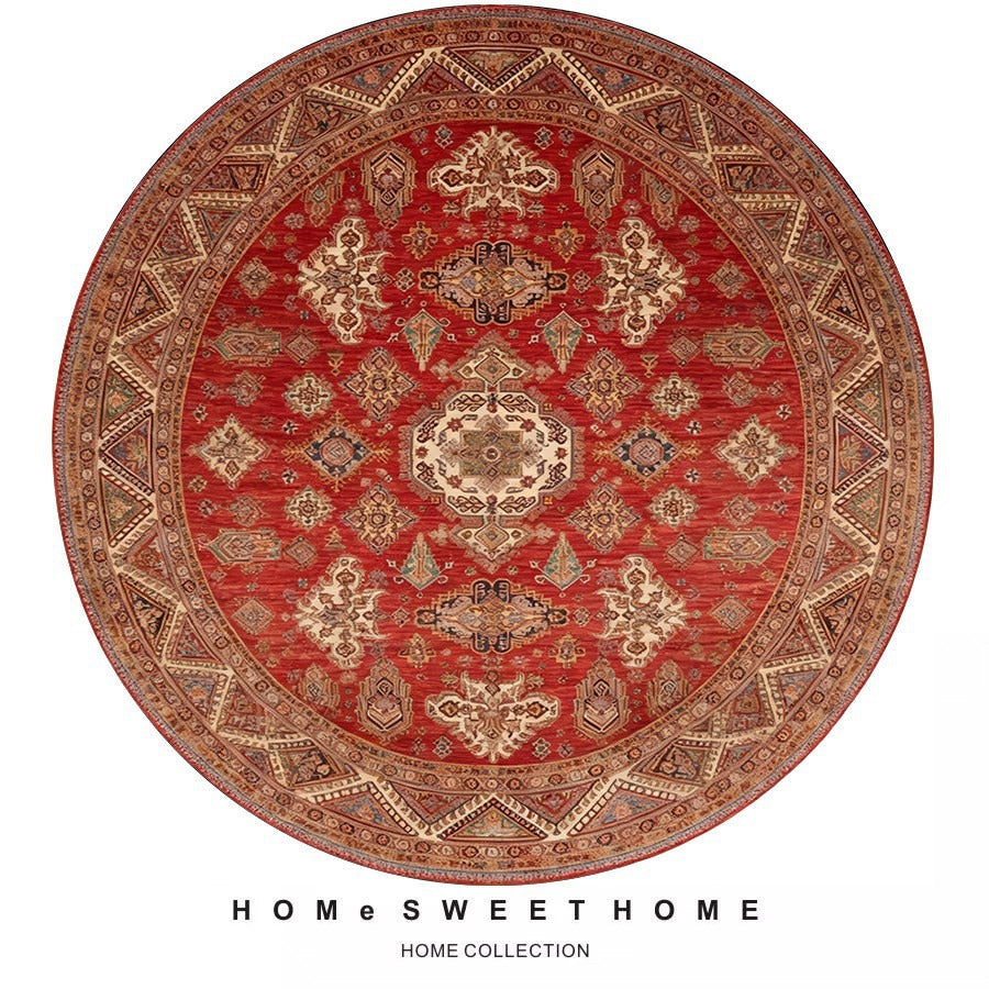 Vintage-Inspired Round Rug