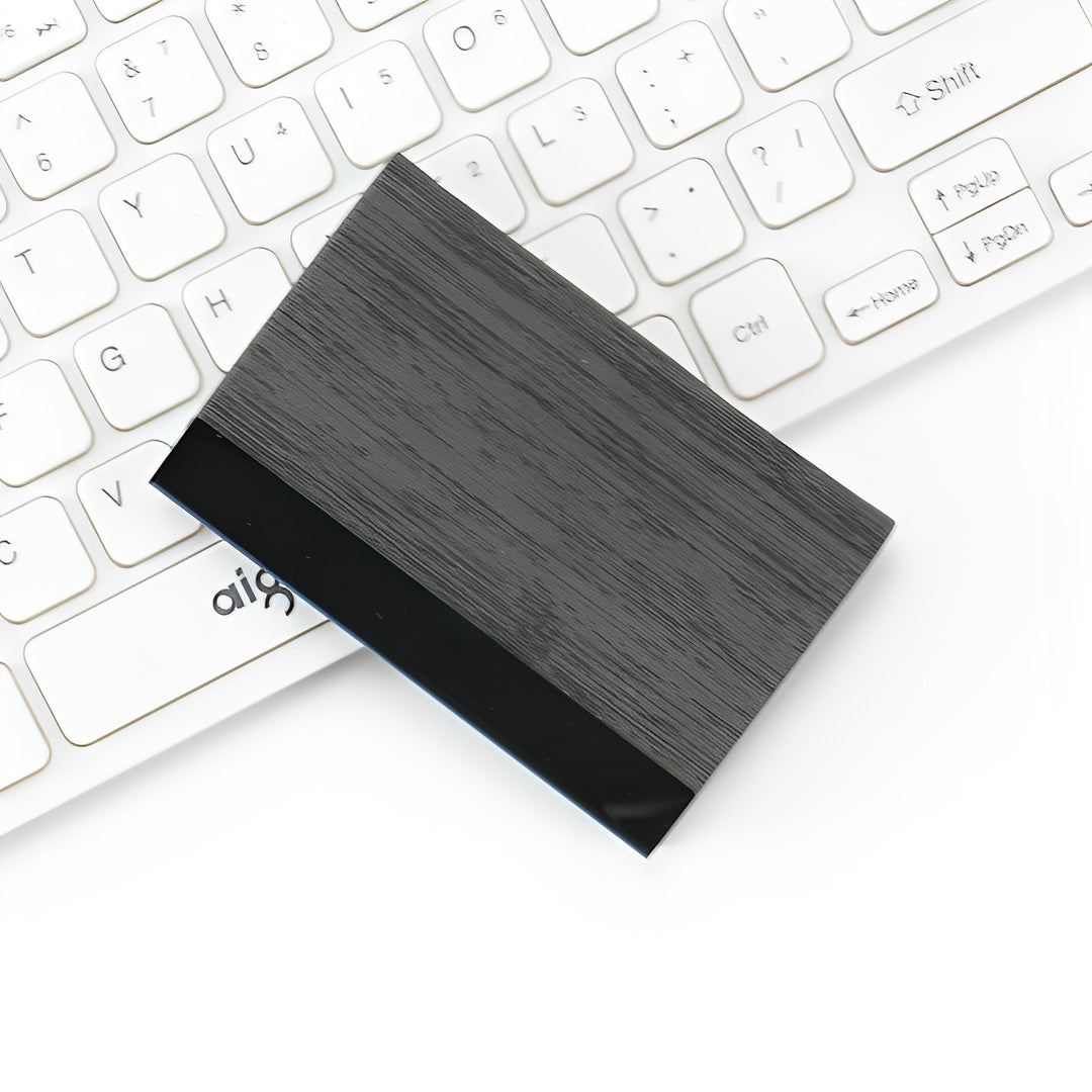 Premium Wood-Inspired Wallet Card Holder