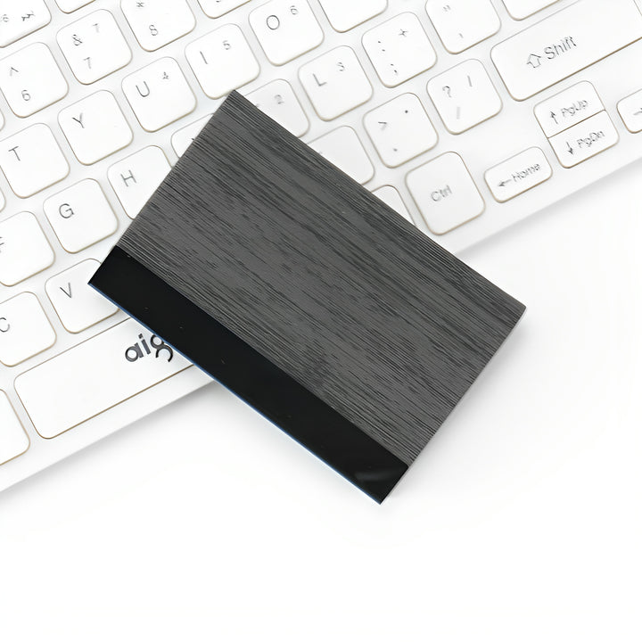 Premium Wood-Inspired Wallet Card Holder