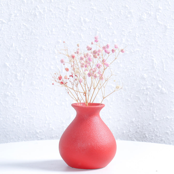 Modern Textured Ceramic Decorative Flower Vase Kalsten