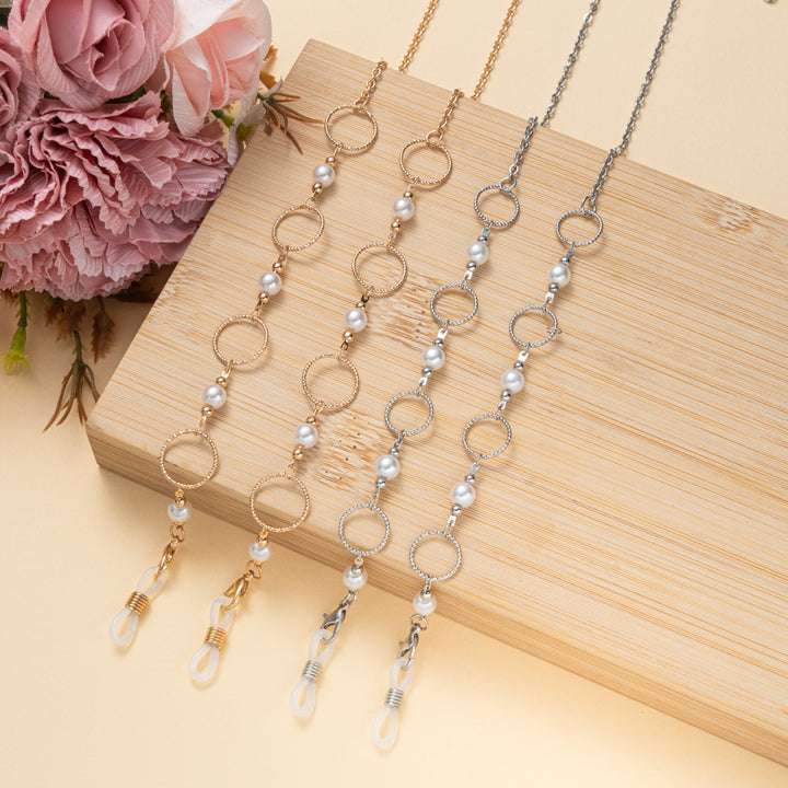 Pearlescent and Chain Eyewear Necklace Kalsten