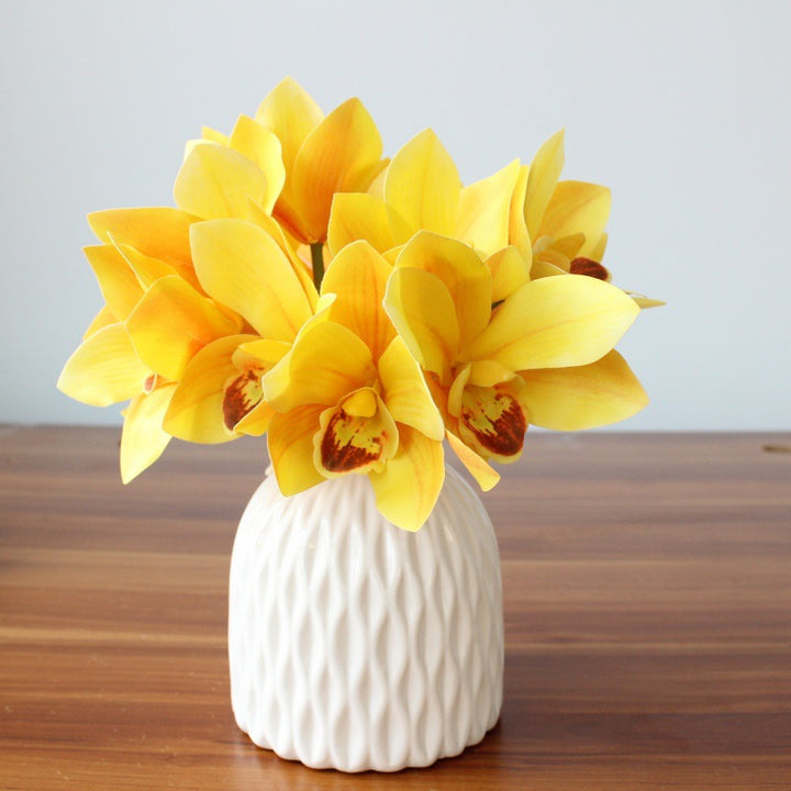 Realistic Orchid Flower Bouquet