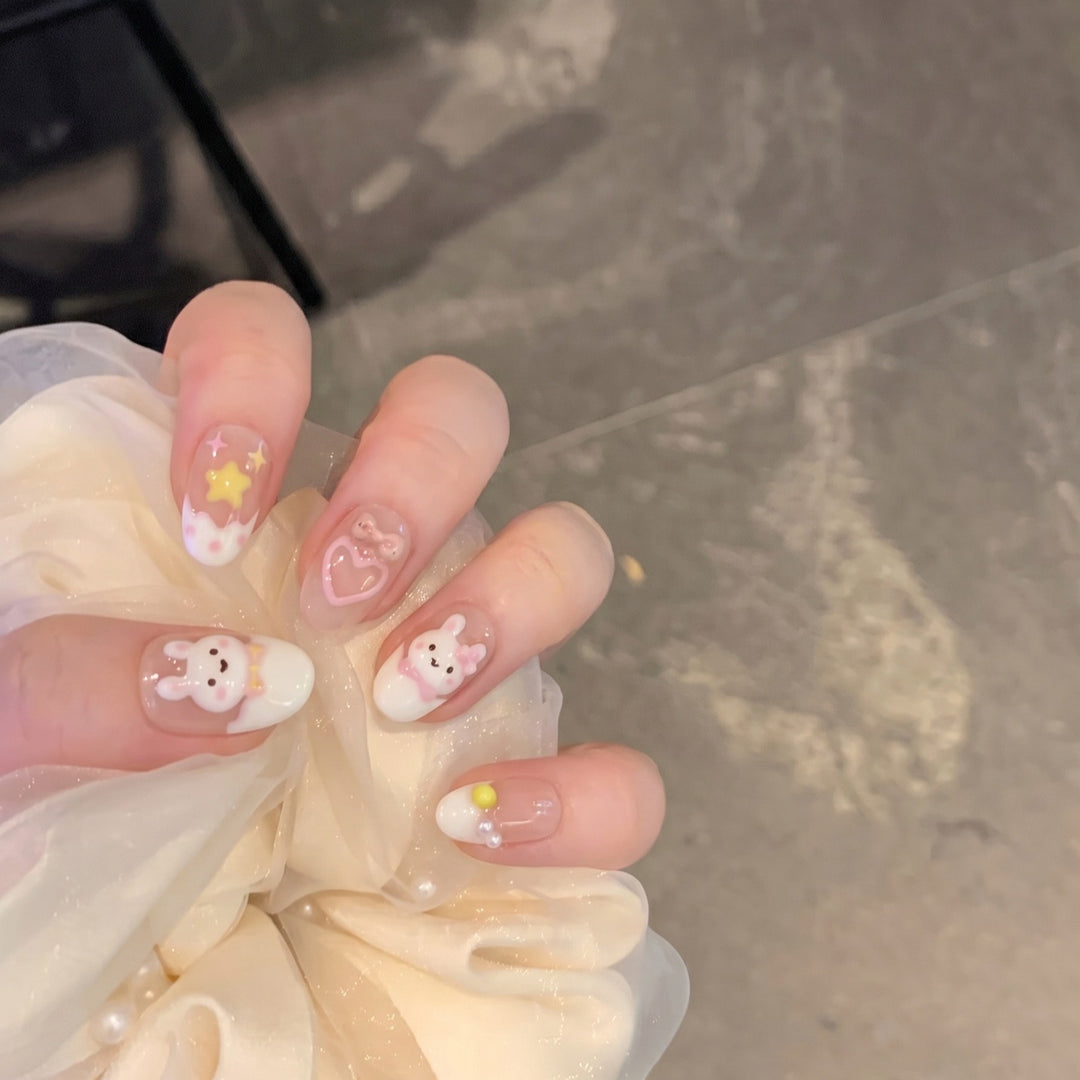 Playful Cartoon Character Nail Art Set Kalsten