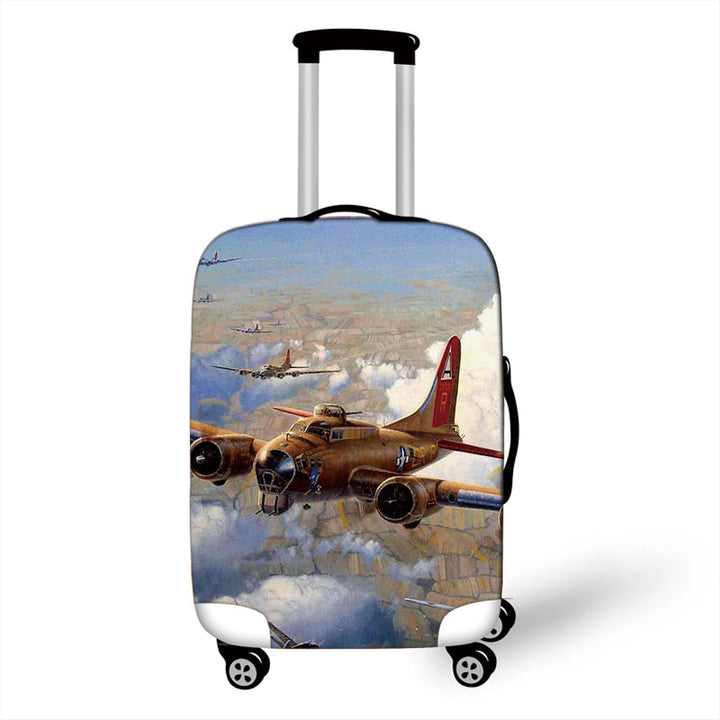 Women's Hard Shell Suitcase with Eye-Catching Airplane Design Kalsten