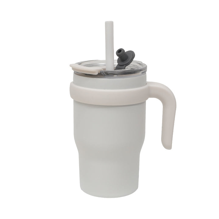 Unisex Insulated Reusable Cup with Flexible Straw and Convenient Handle Kalsten