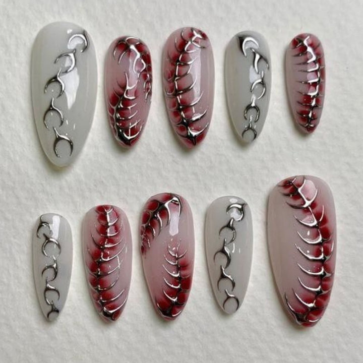 Elegant Decorative Press-On Nail Set Kalsten