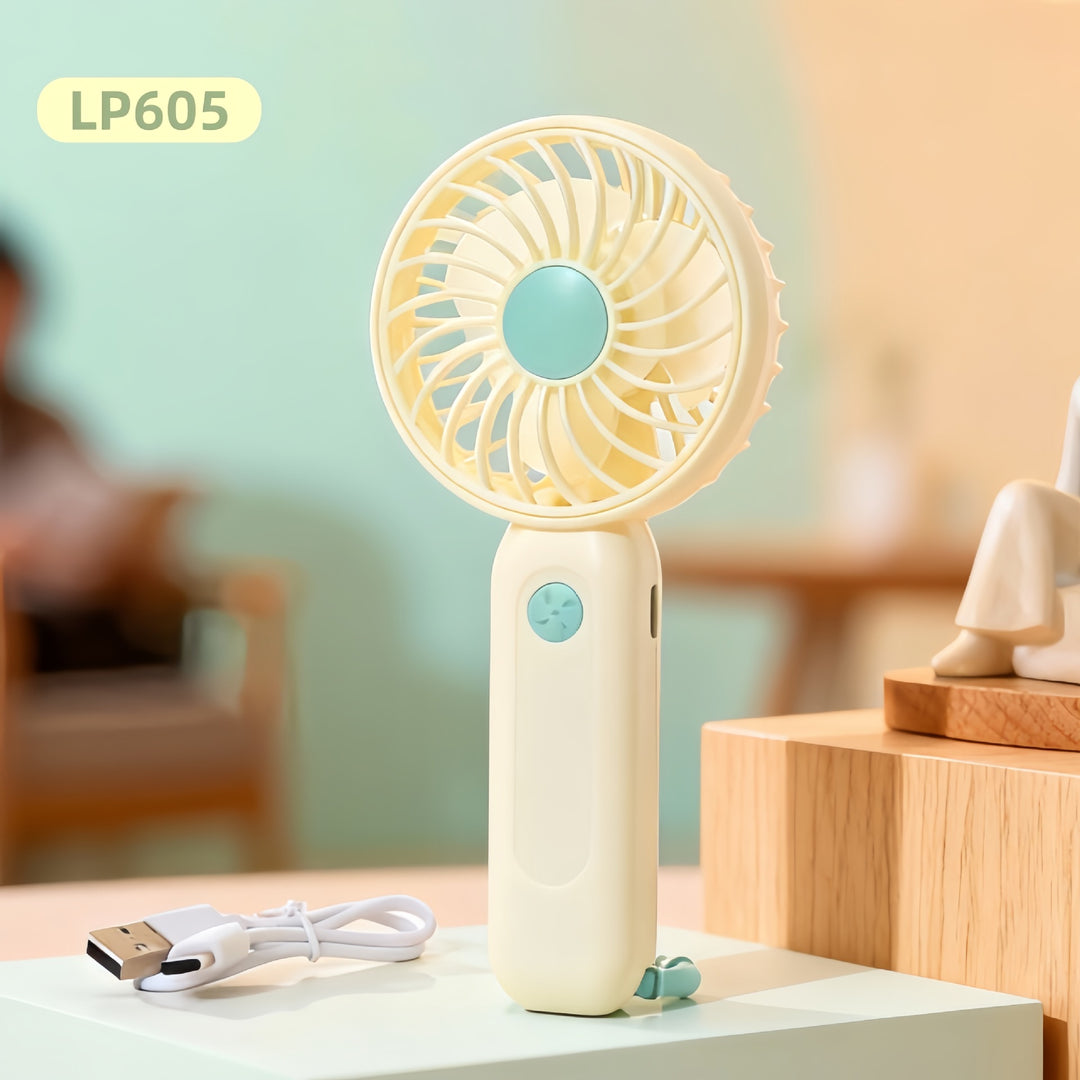 Women's Portable Hand Fan with USB Charging Function Kalsten