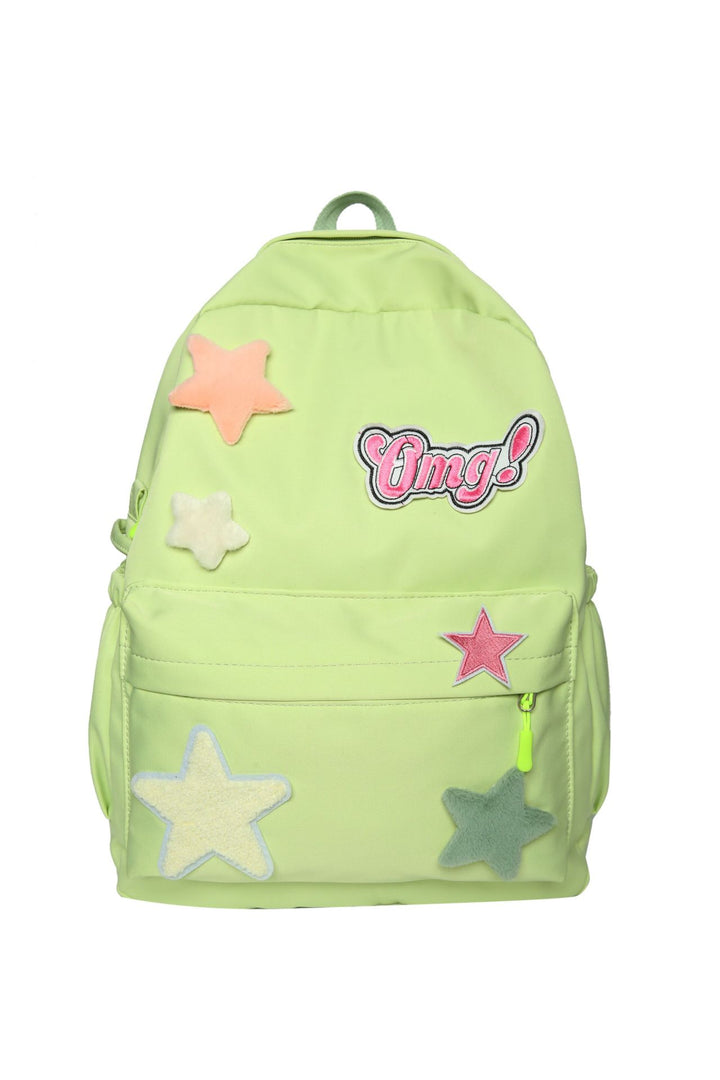 Fun Embroidered Star-Themed Backpack