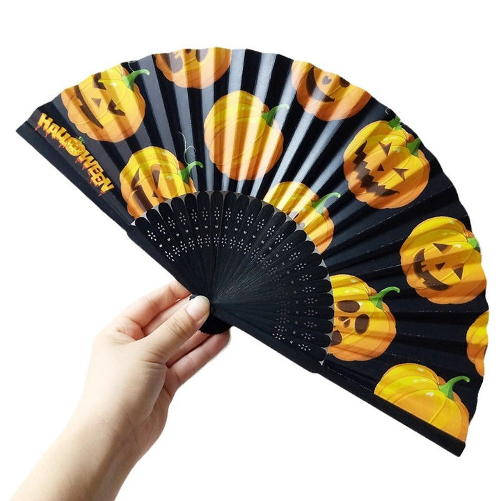 Ladies Fan with Creative Halloween Design Kalsten