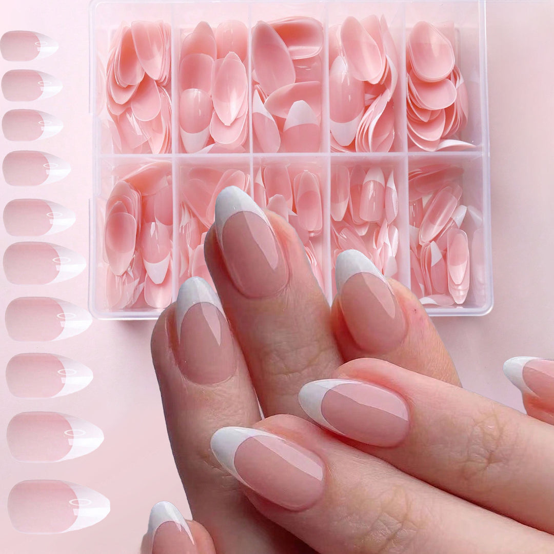 French Tip Press-On Nail Extensions Kalsten