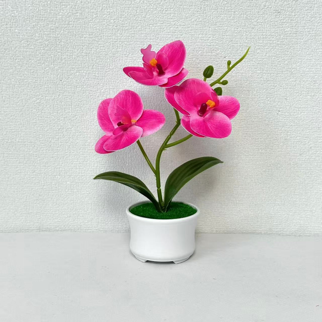 Artificial Orchid Plant for Indoor Home and Office Decor