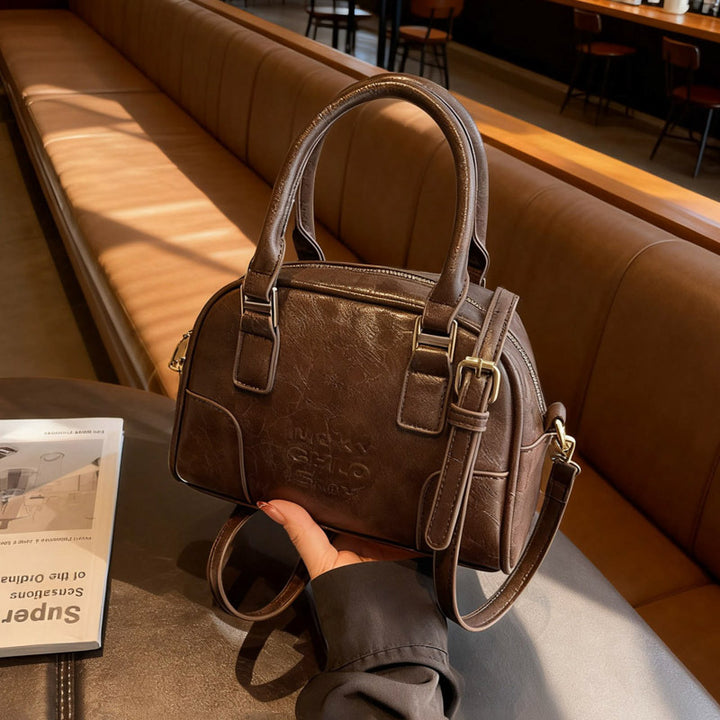 Luxurious Faux Leather Structured Handbag Kalsten