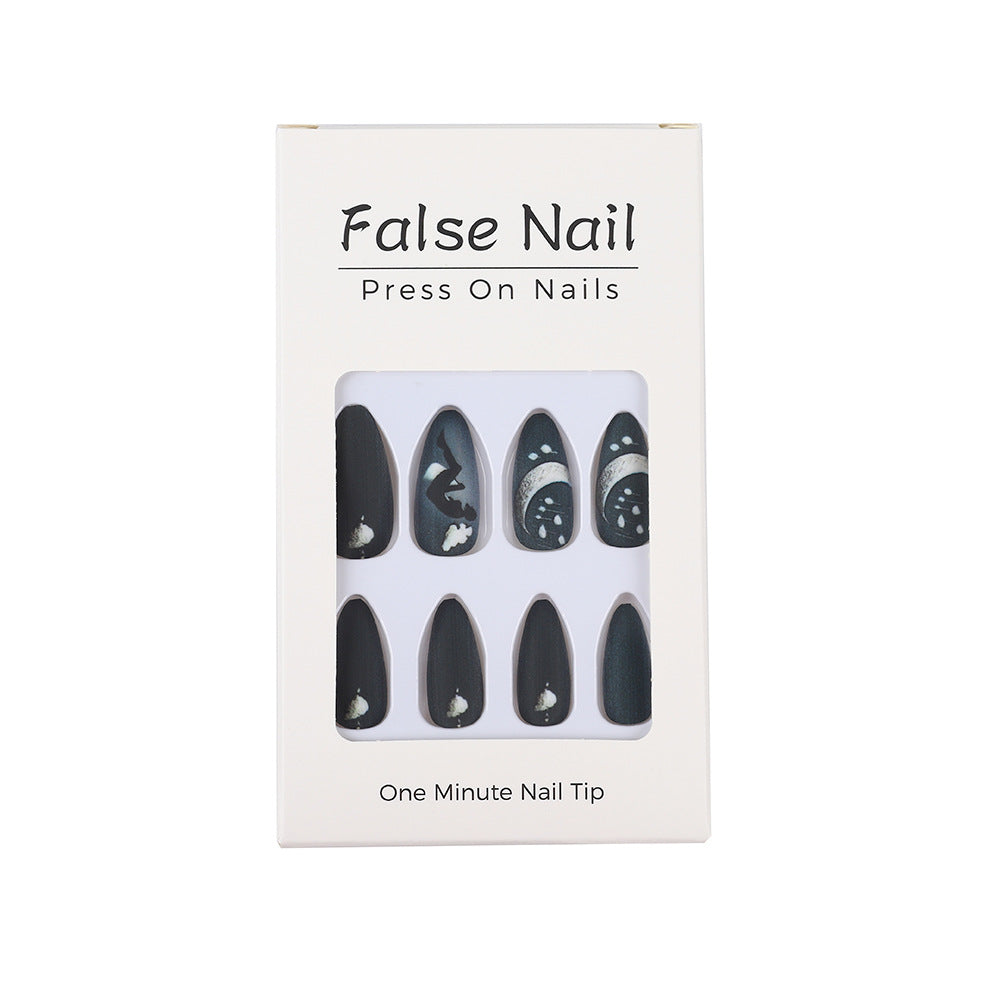 Artificial nails in moon and star design Kalsten