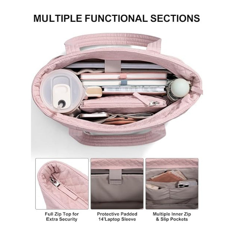 Practical tote bag with removable organizer Kalsten