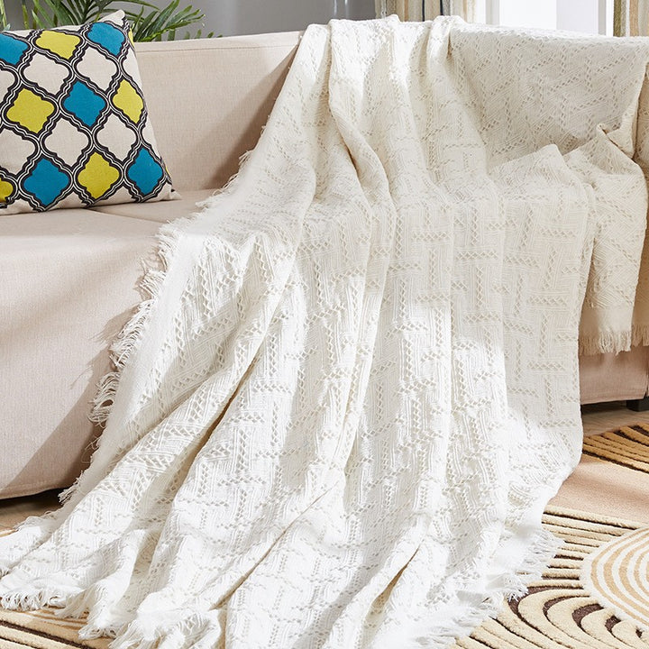 Decorative Woven Throw Blanket