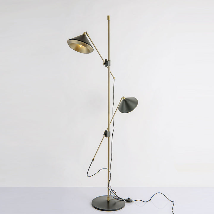 Adjustable Dual-Head Floor Lamp