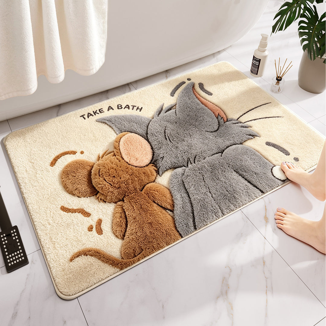 Cartoon-Themed Soft Bath Rug
