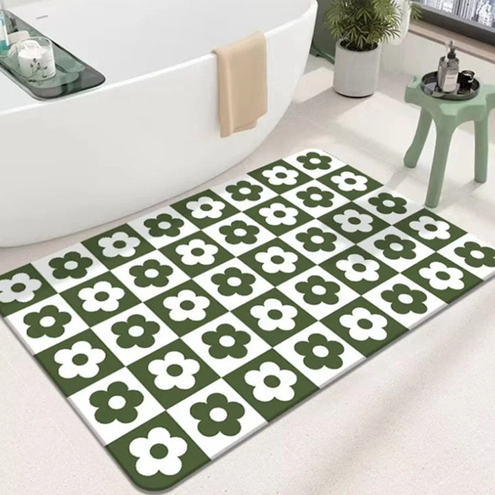 Geometric Patterned Bath Mat Kalsten
