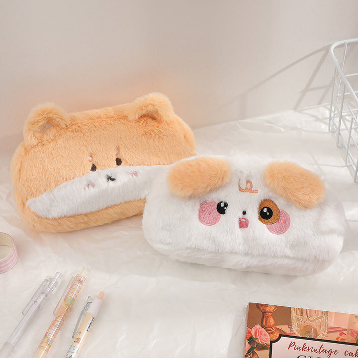 Cute Panda-Themed Plush Pencil Case Kalsten