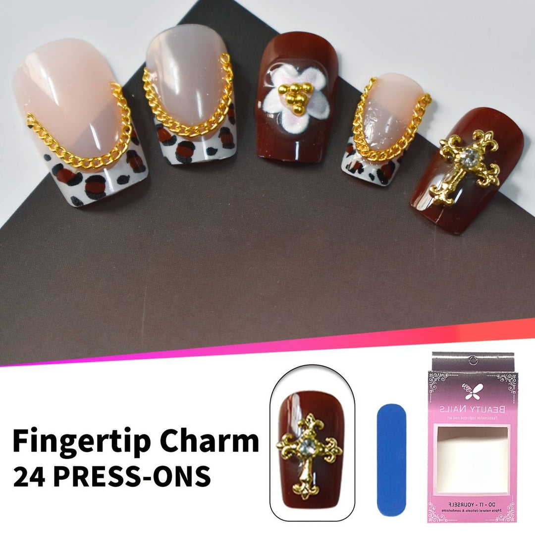 Decorative Press-On Nail Set Kalsten