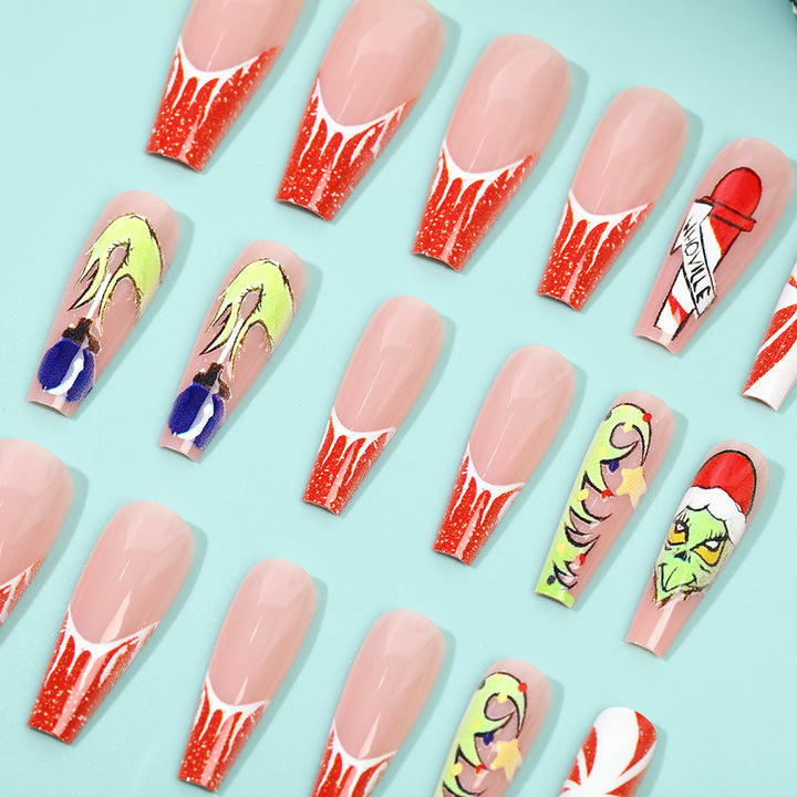 Creative Nail Art Set with Festive Christmas Motifs Kalsten