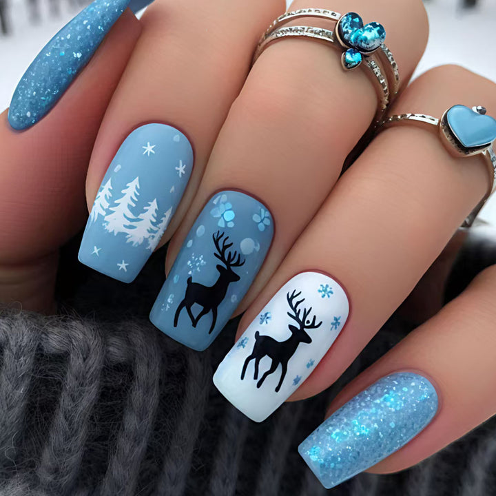 Seasonal Winter-Themed Nail Art Kalsten