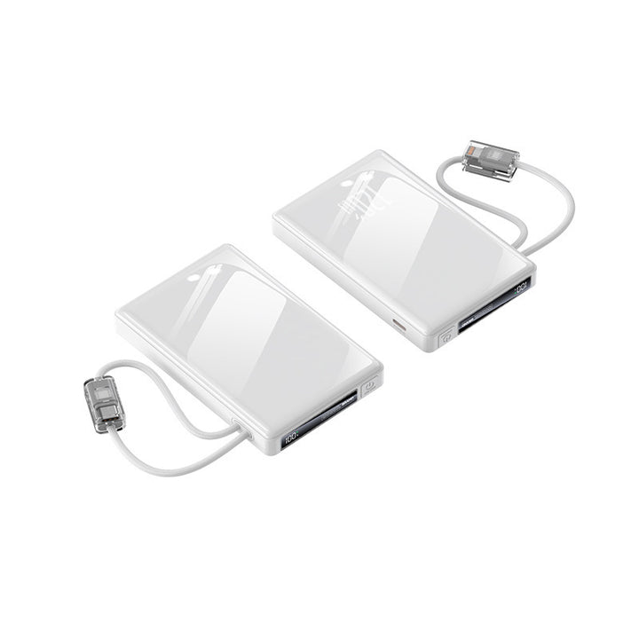 Portable power bank with integrated cables and state-of-the-art fast charging function Kalsten
