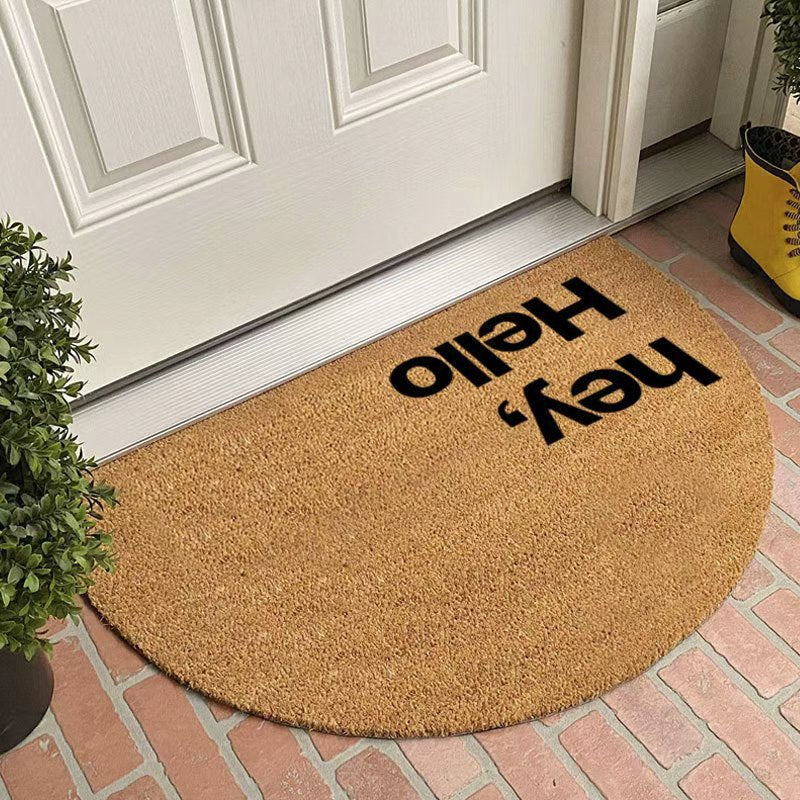 Half-Circle Coir Door Mat