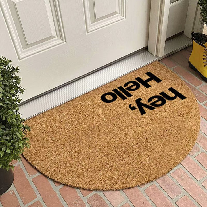 Half-Circle Coir Door Mat