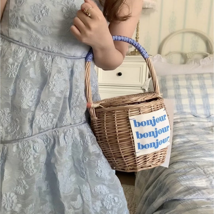 Handwoven Decorative Picnic Basket Kalsten