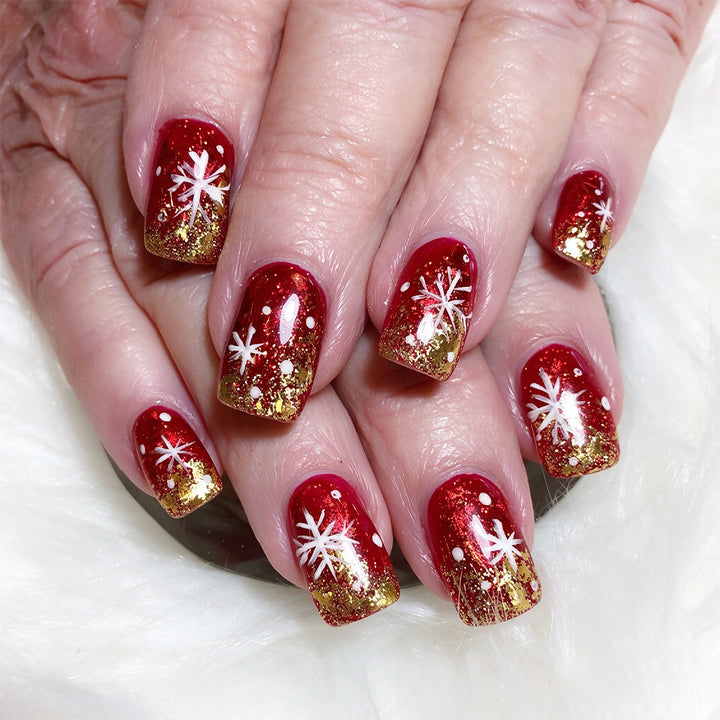 Festive Glitter Nail Art Kalsten