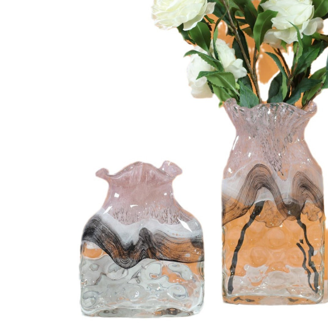 Decorative Ruffled-Top Square Wax Candle Kalsten