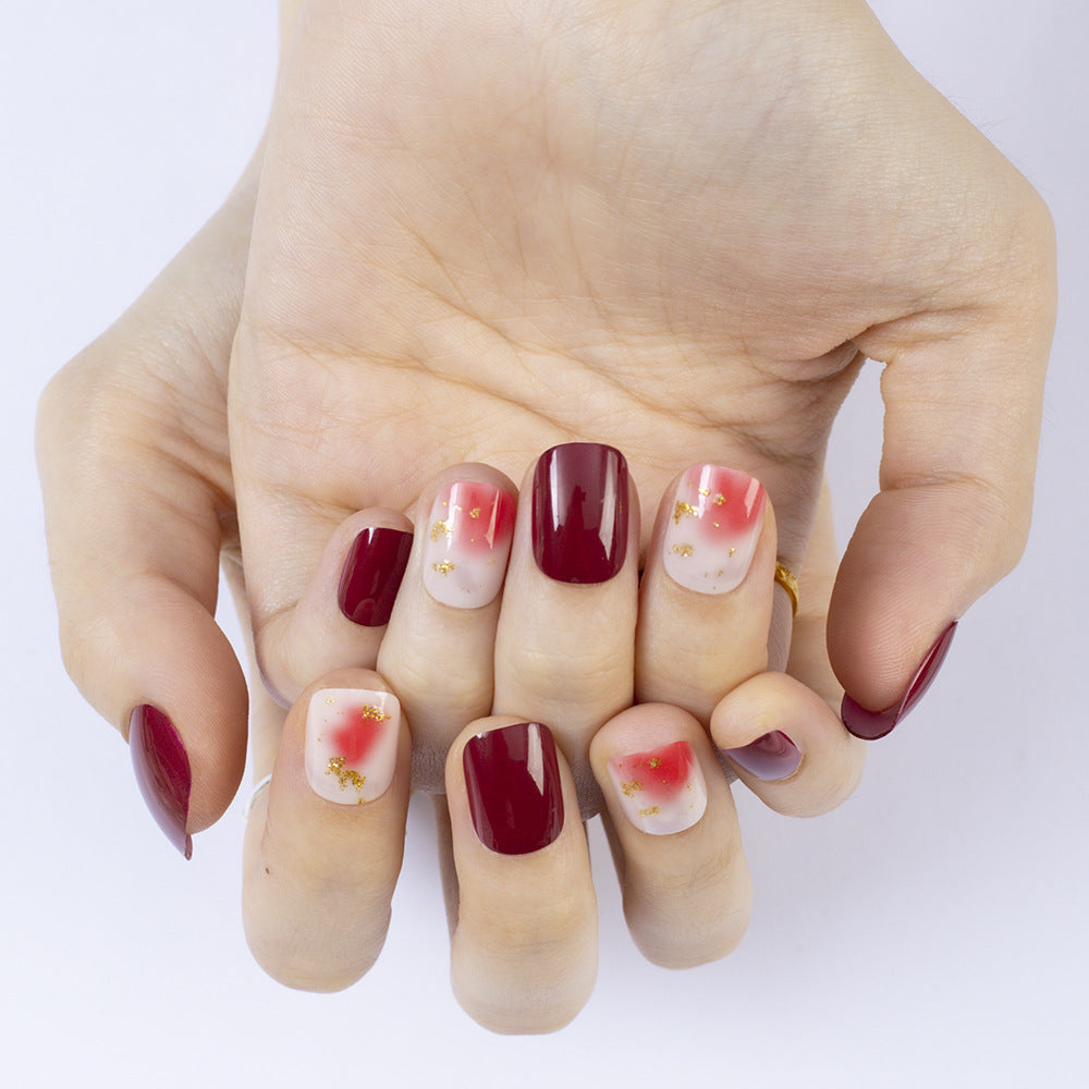 Artificial nails with glitter and gradient Kalsten