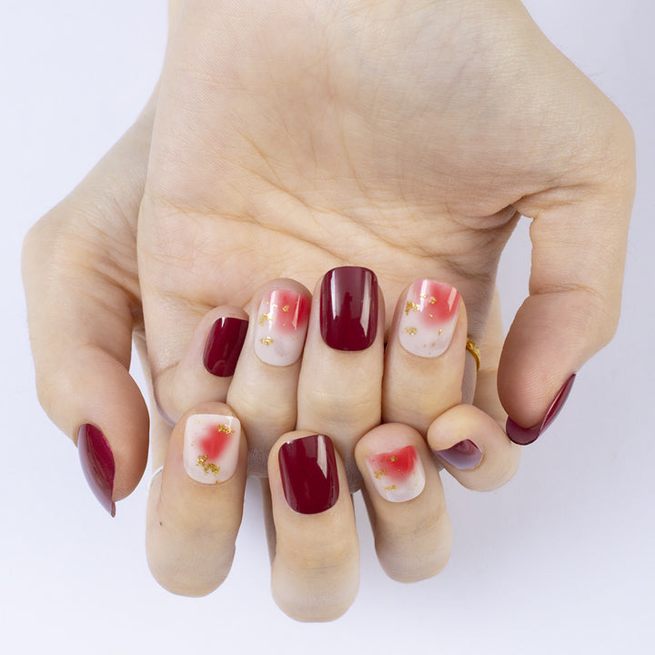 Artificial nails with glitter and gradient Kalsten